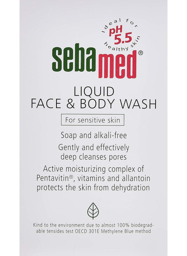 Sebamed Liquid Face & Body Wash Sensitive Skin 200ml