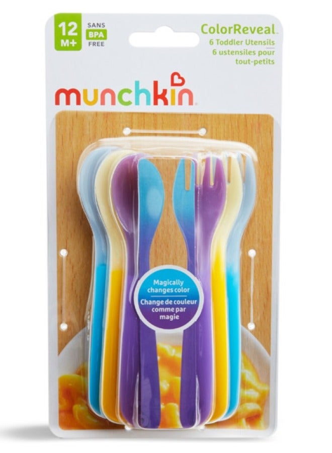 Munchkin Color Changing Toddler Forks and Spoons