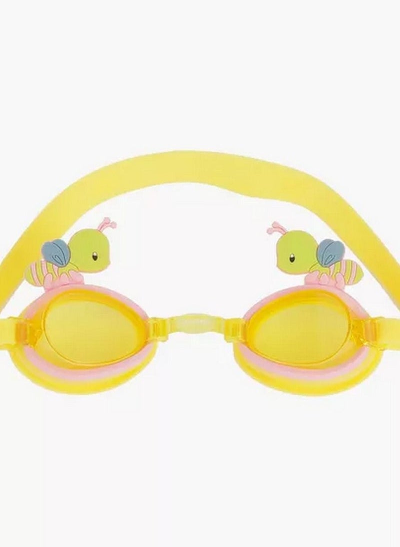 JUNIORS Swimming Goggles Yellow Bee for Kids