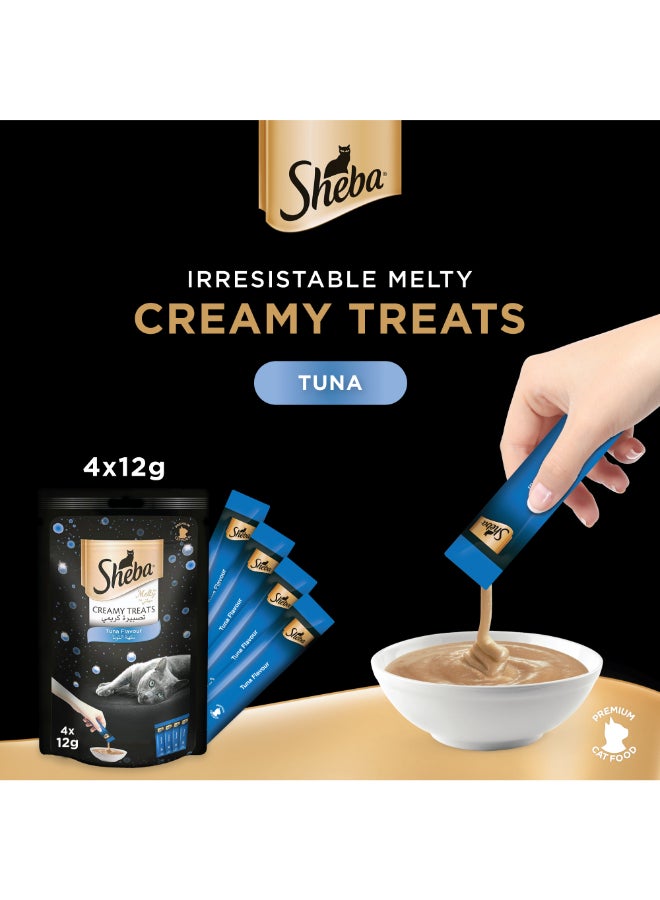 Sheba Tuna Creamy Treats 12g - Premium Pet Supplies