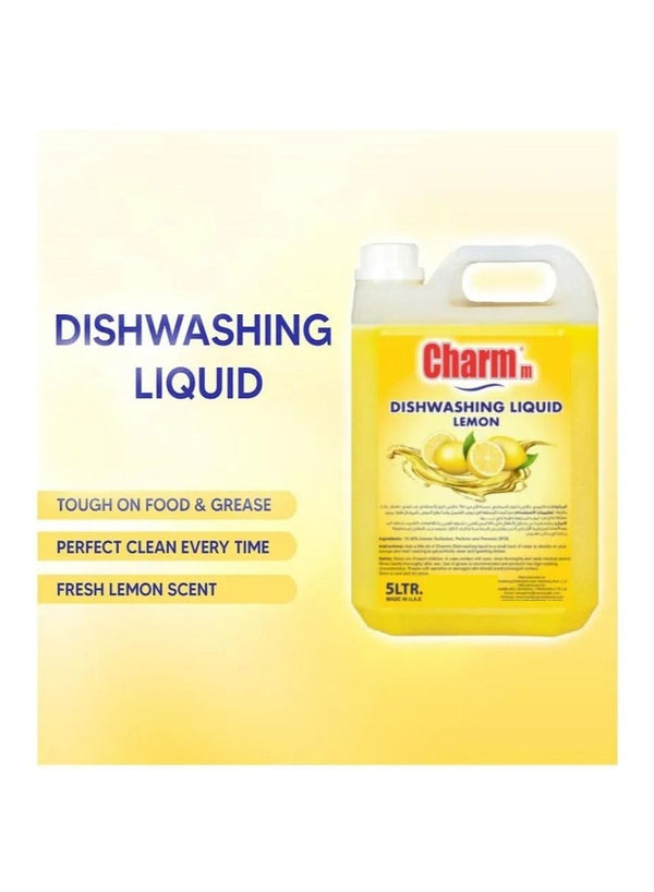 CHARMM Dishwashing Liquid Power Of Lemons 5 L