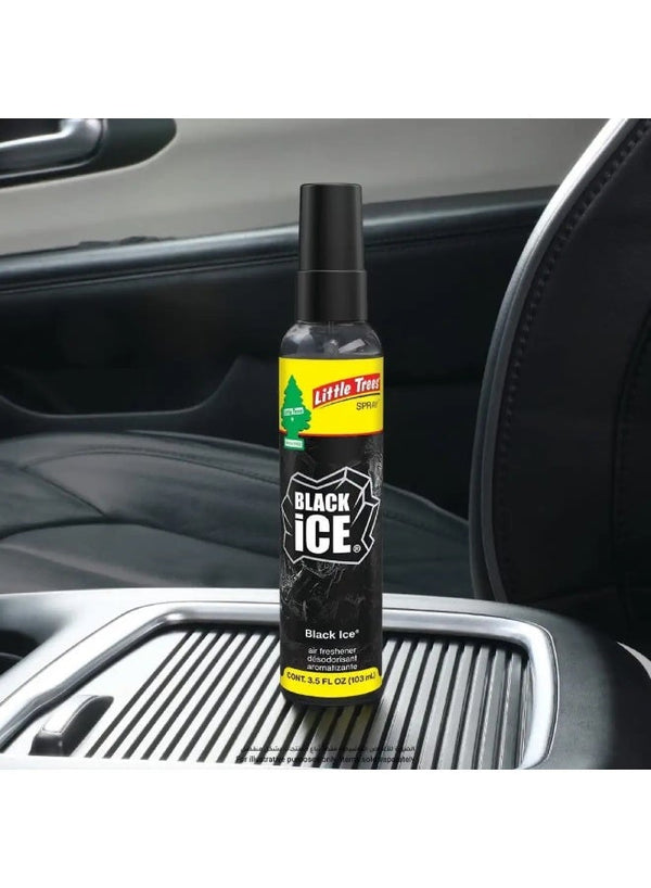 Little Trees Spray Car Air Freshener Black Ice