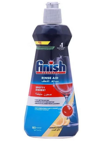Finish Powerball Rinse Aid Lemon Fragrance 400 ML