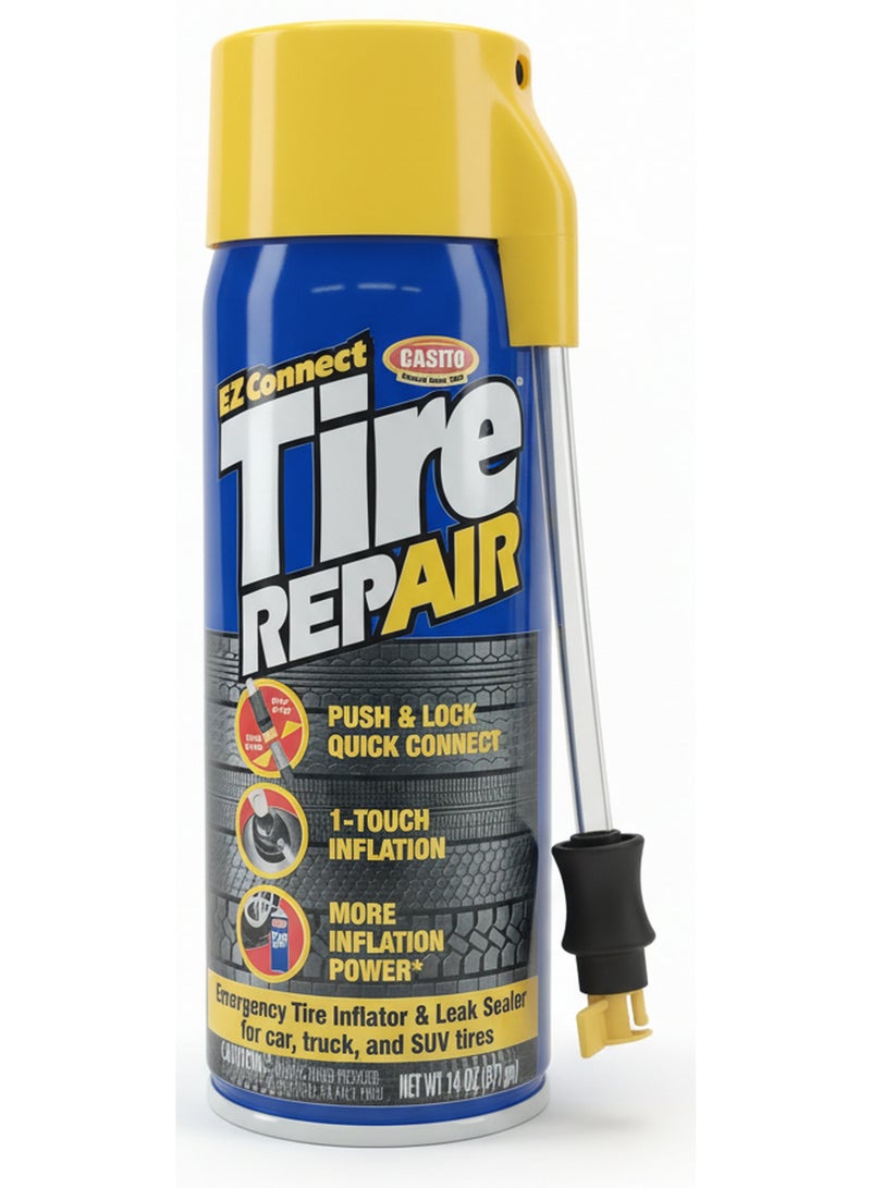 CASITE Ez Connect Tire Repair - Emergency Inflation Tool