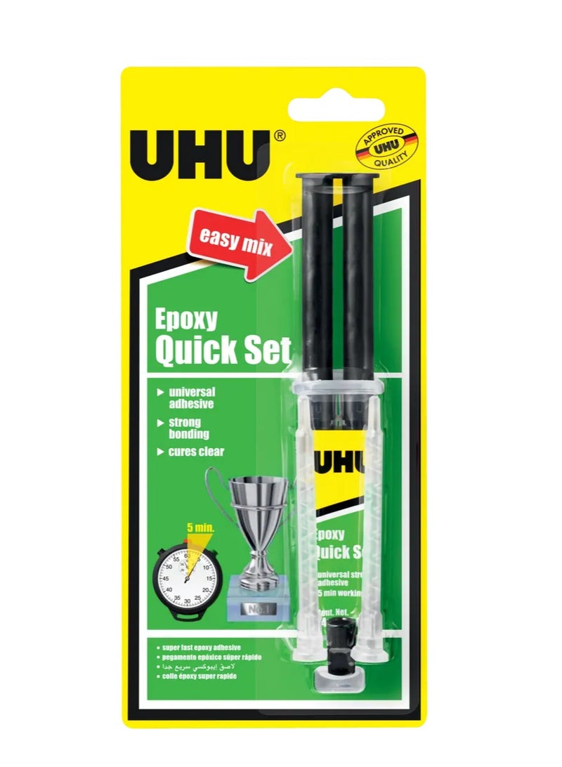 UHU Syringe Epoxy Quick Set 14 ML Adhesive