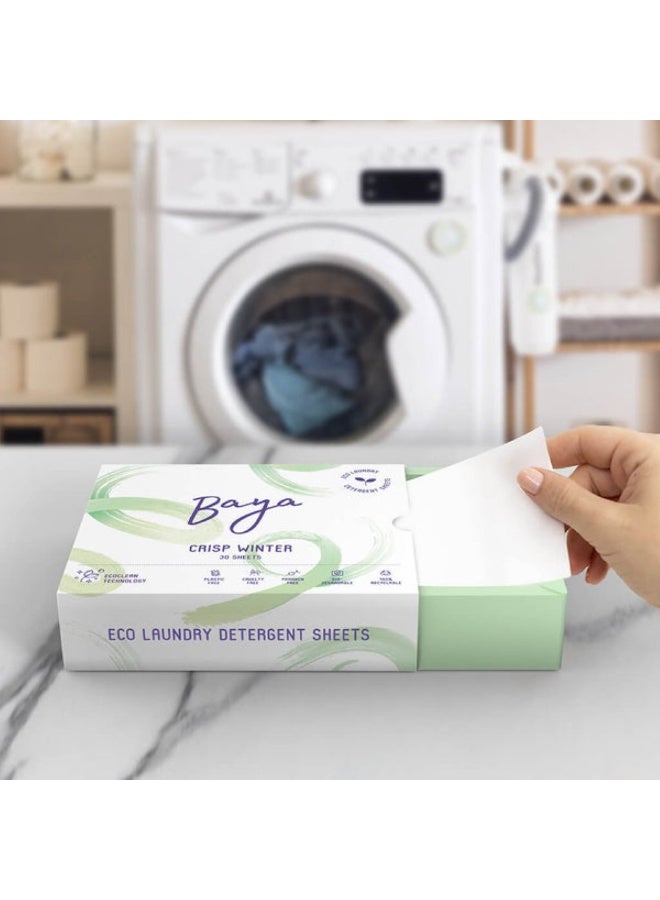 Baya Laundry Detergent Sheets Crisp Winter