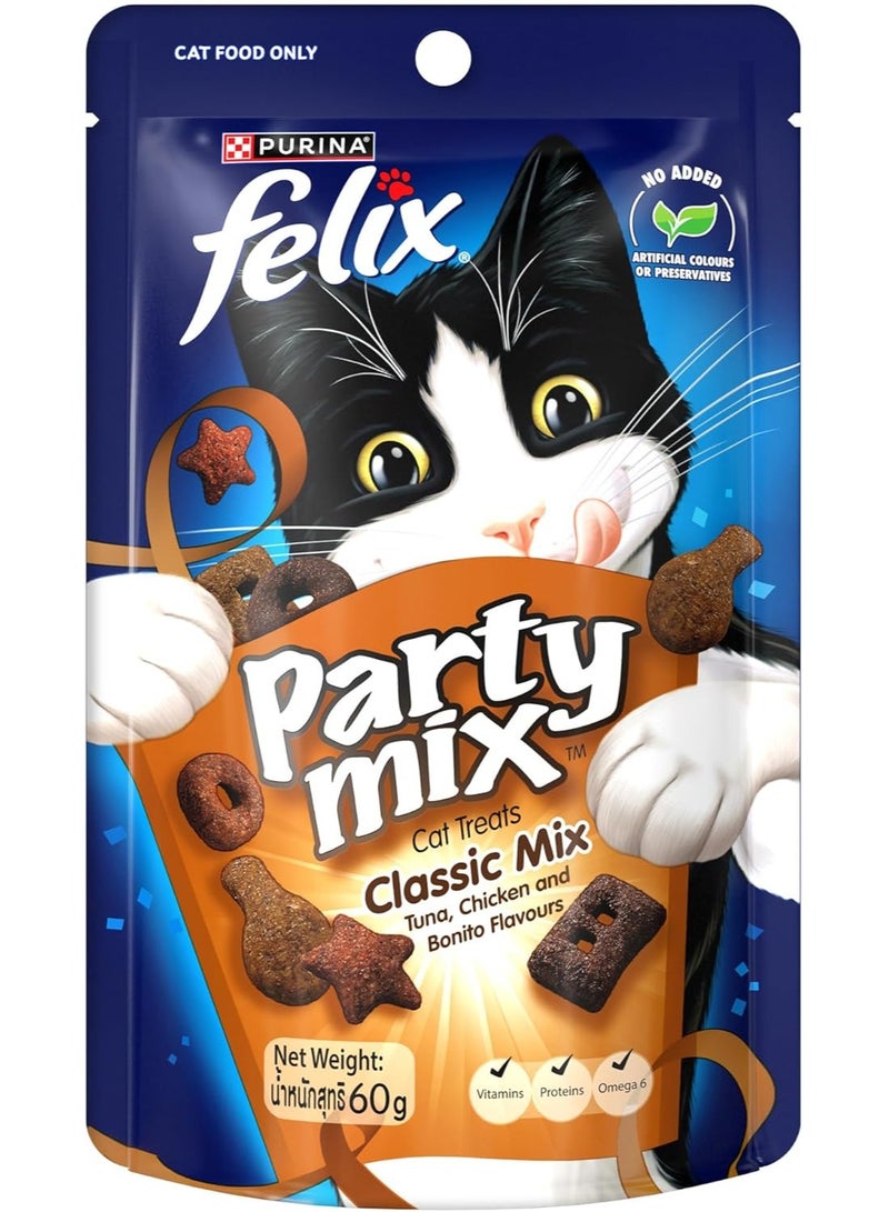 Purina Felix Party Mix Cat Treats 60g