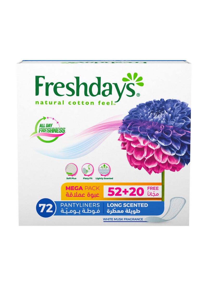 Freshdays Long Scented Mega Pack 72 Pads