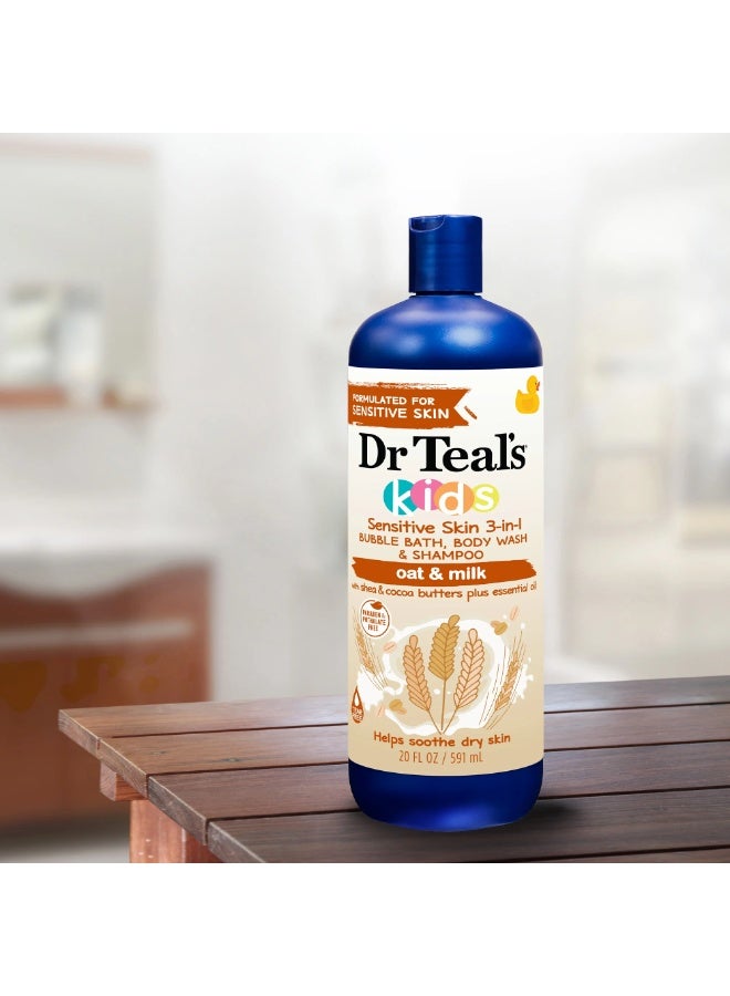 Dr Teal's Kids 3 In 1 Bath Wash Shampoo