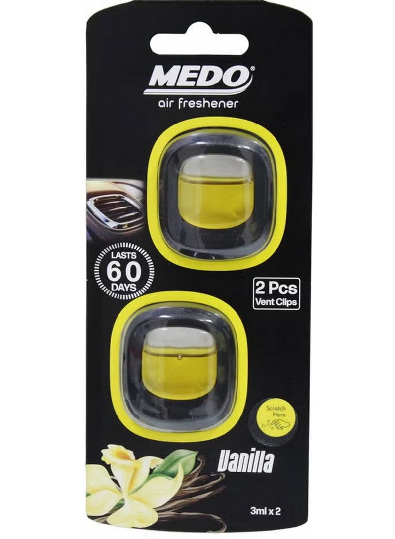 Medo Vent Clips Vanilla Car Air Freshener