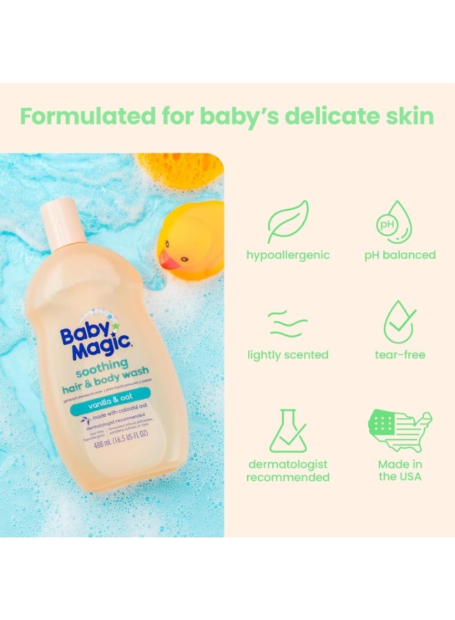 Baby Magic Soothing Hair & Body Wash, 488 ML