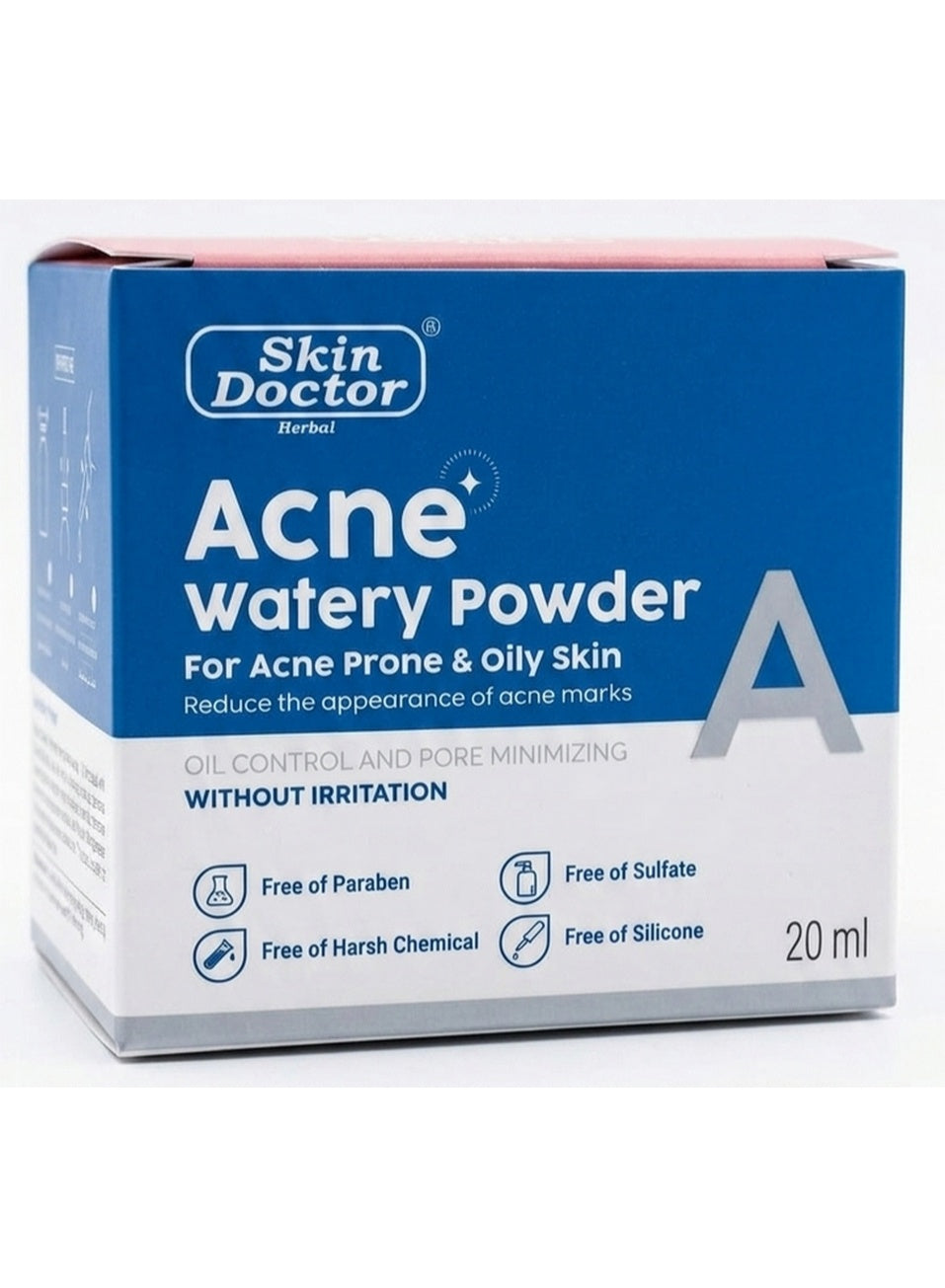acne care, acne mark, acne prone, acne prone oily, acne water, acne water powder, cool dry, oily skin, post acne, prone oily, prone oily skin, sensitive skin, skin doctor, skincare, water powder