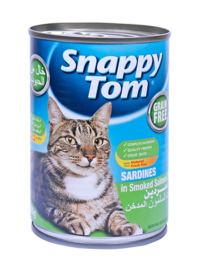 Snappy Tom Sardines in Smoked Salmon Jelly 400g