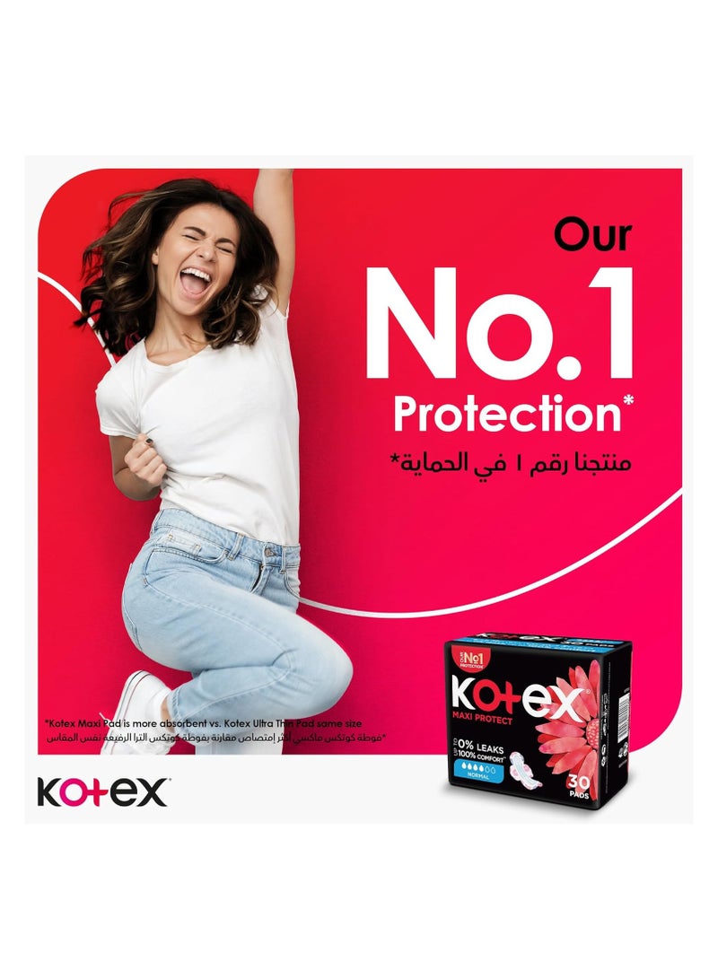 Kotex Maxi Protect Thick Pads 50 Count