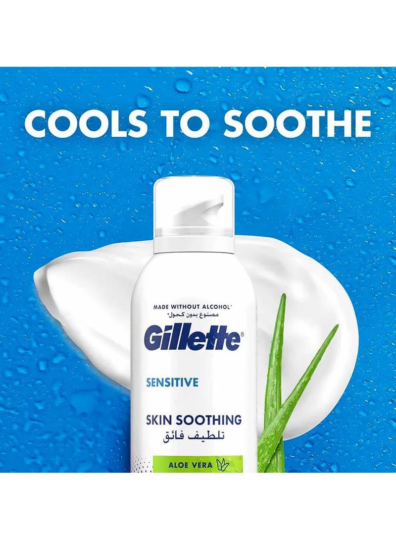 Gillette Sensitive Skin Soothing Shaving Foam 200 ML