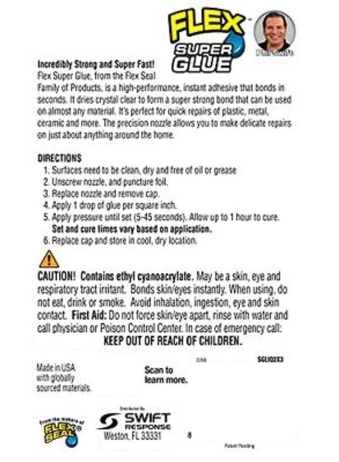 Flex Seal Super Glue Gel 6 Gram - Flex Seal