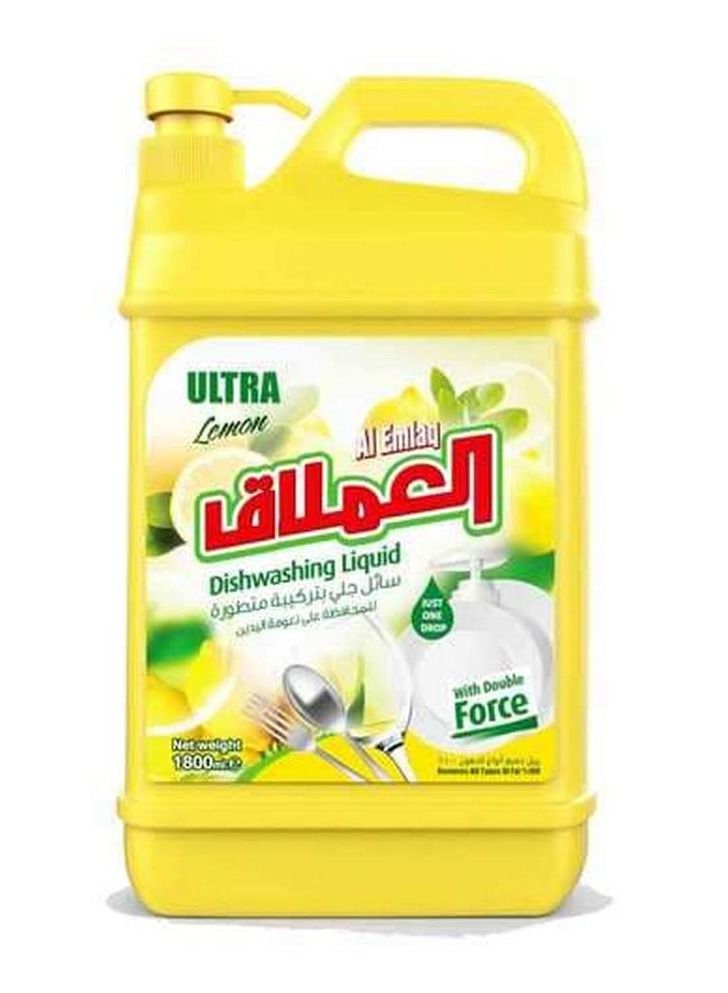 Al Emlaq Dishwashing Liquid Lemon 1800 Ml