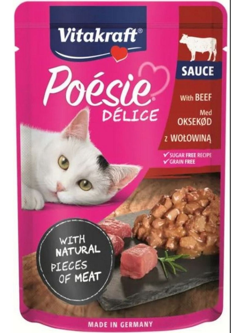 Vitakraft Beef Deli Sauce Cat Food 85g