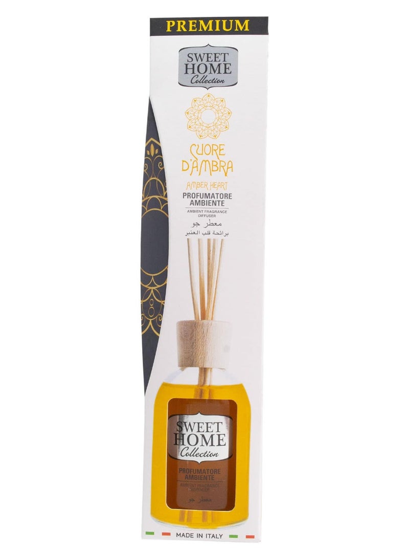 Amber Heart Reed Diffuser 100 ML - Sweet Home