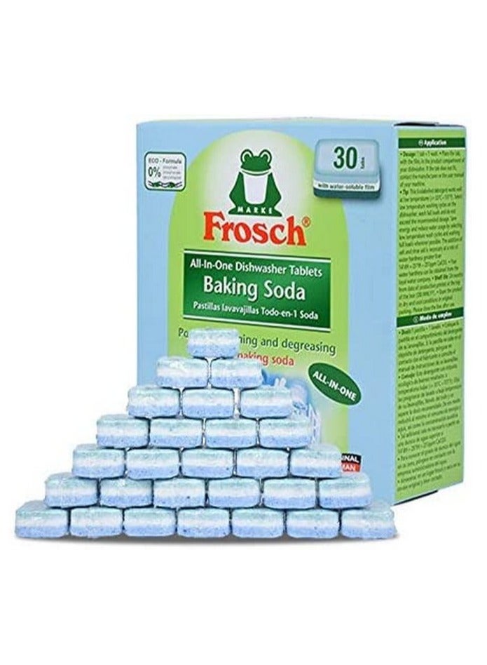 Frosch Baking Soda Dishwasher Tablets - 30 Count