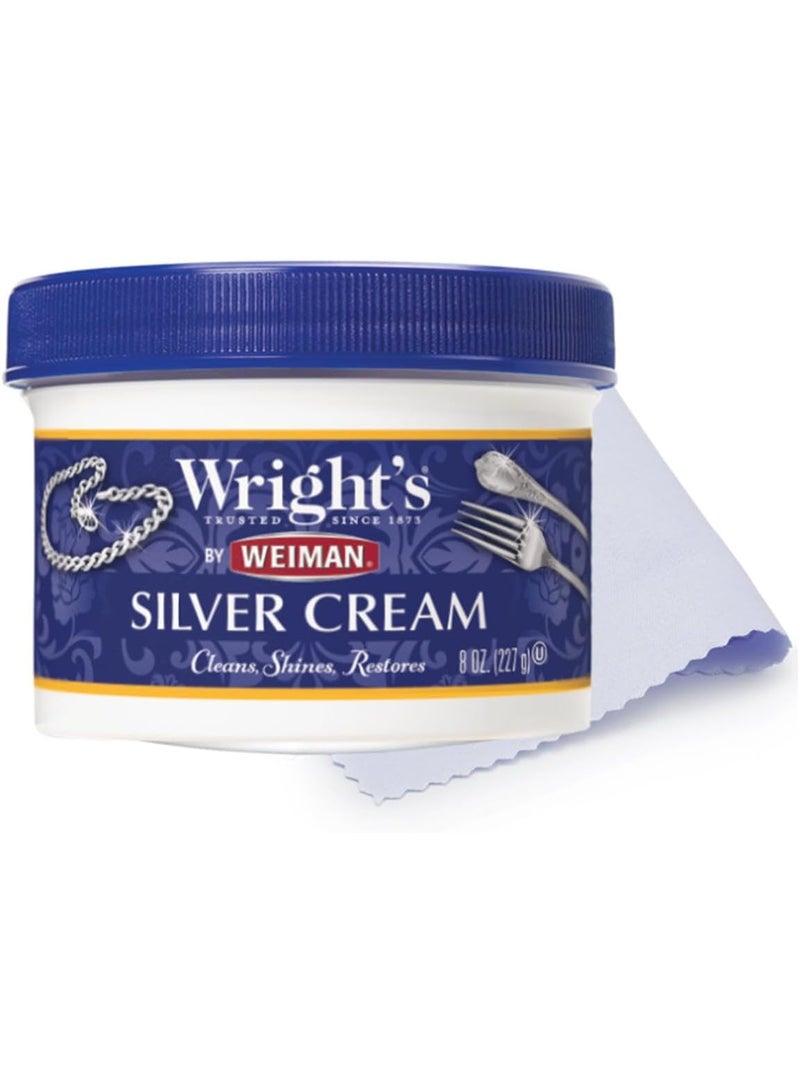 Wright'S Silver Cleaner and Polish Cream 8 Ounce