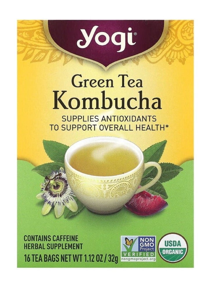 YOGI Green Tea Kombucha - Refreshing Antioxidant Blend