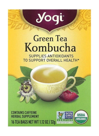 YOGI Green Tea Kombucha - Refreshing Antioxidant Blend