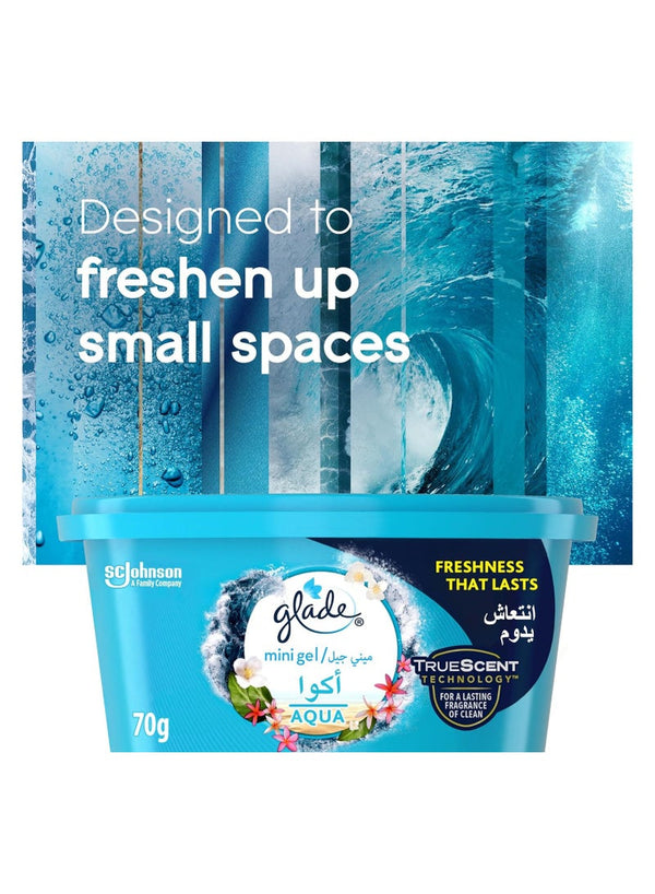 Glade Aqua Mini Gel Air Freshener 70G