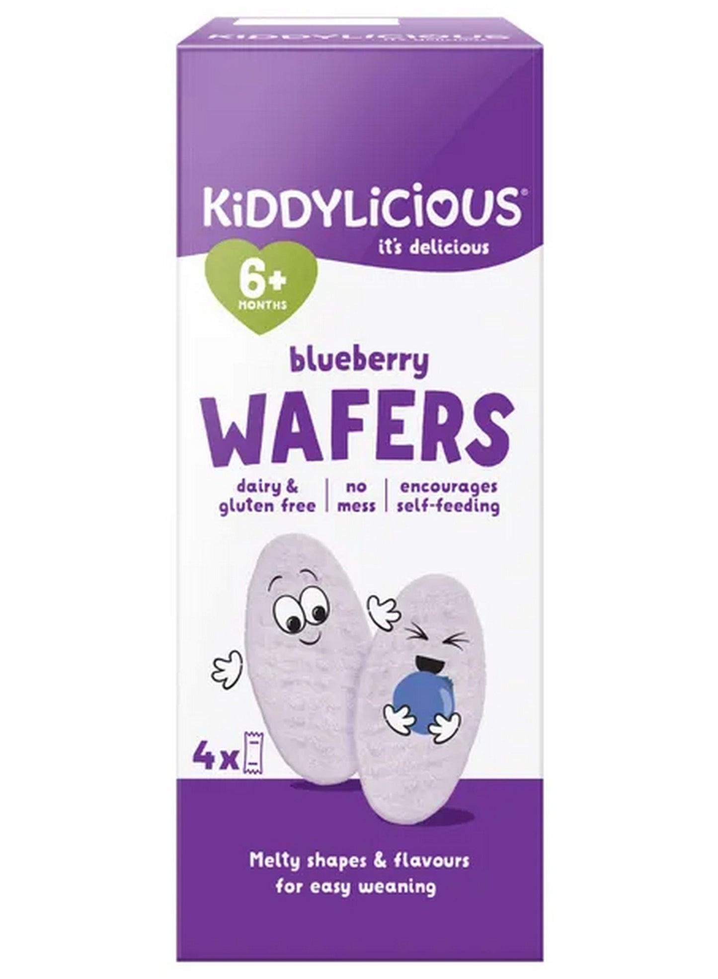 added sugar, babies aged, blueberry wafers, dairy free, dairy sugar, eat safely, fine motor, free safe, fun snack, kiddylicious, months soft, motor skill, natural ingredients, stages free, taste buds