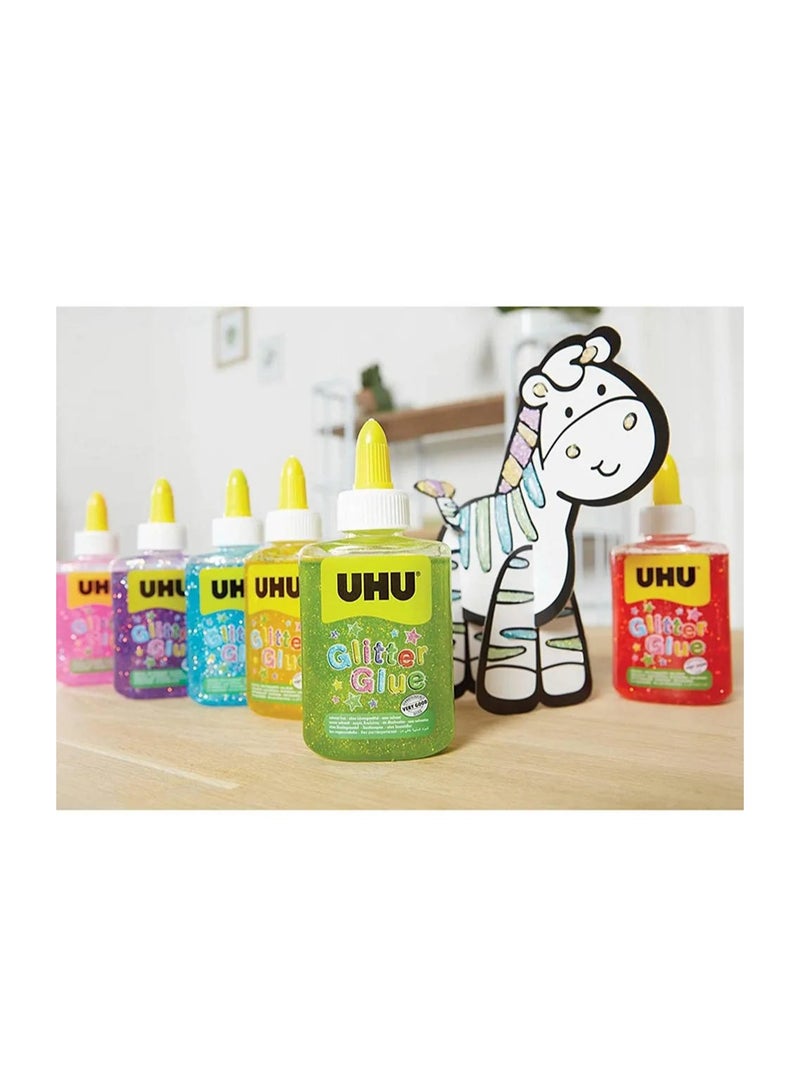 UHU Glitter Glue Yellow Bottle 88.5 ML
