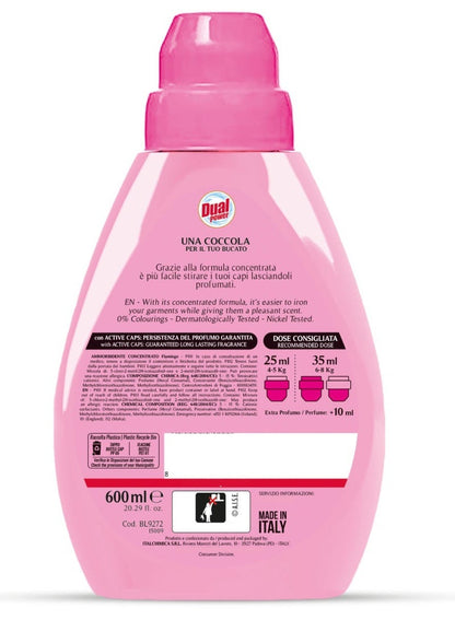 Dual Power Flamingo Fabric Softener 600 ML