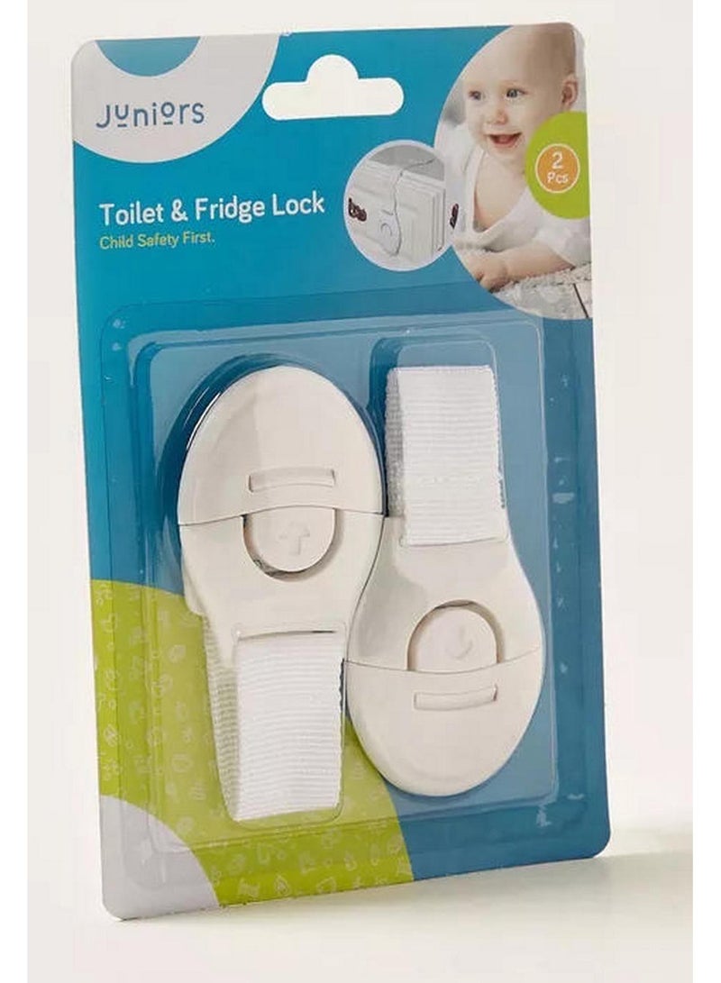 JUNIORS Toilet & Fridge Lock Set of 2 Safety Locks