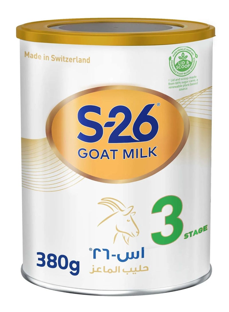 Wyeth S26 Goat Milk Stage 3 Baby Formula - 380g