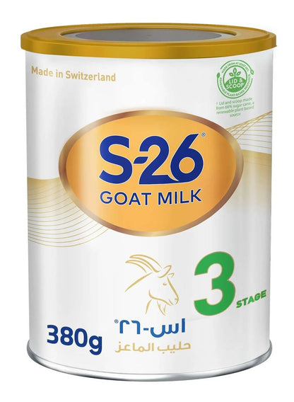 Wyeth S26 Goat Milk Stage 3 Baby Formula - 380g