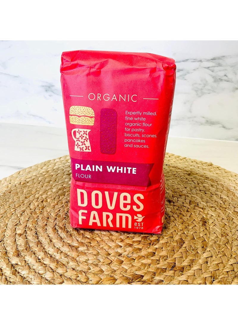 Doves Farm Organic Plain White Flour 1 Kg