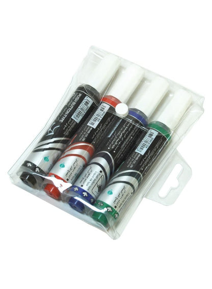 Pentel Maxiflo Chisel Tip Marker Wallet 4 Pcs