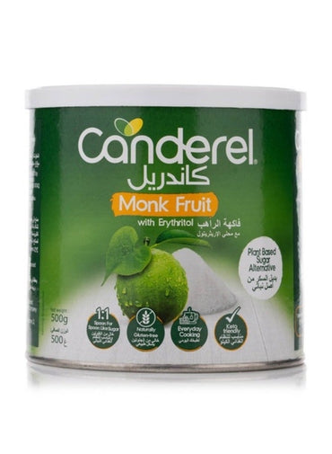 Canderel Monk Fruit Canister With Erythritol 500 G