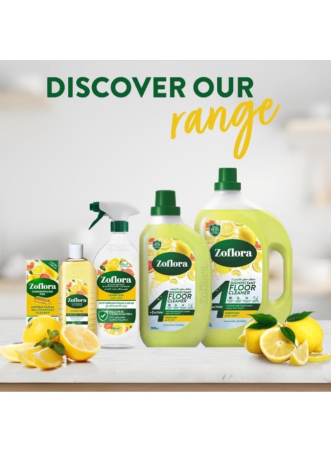Zoflora Antibacterial Floor Cleaner Lemon Zing 900 ML