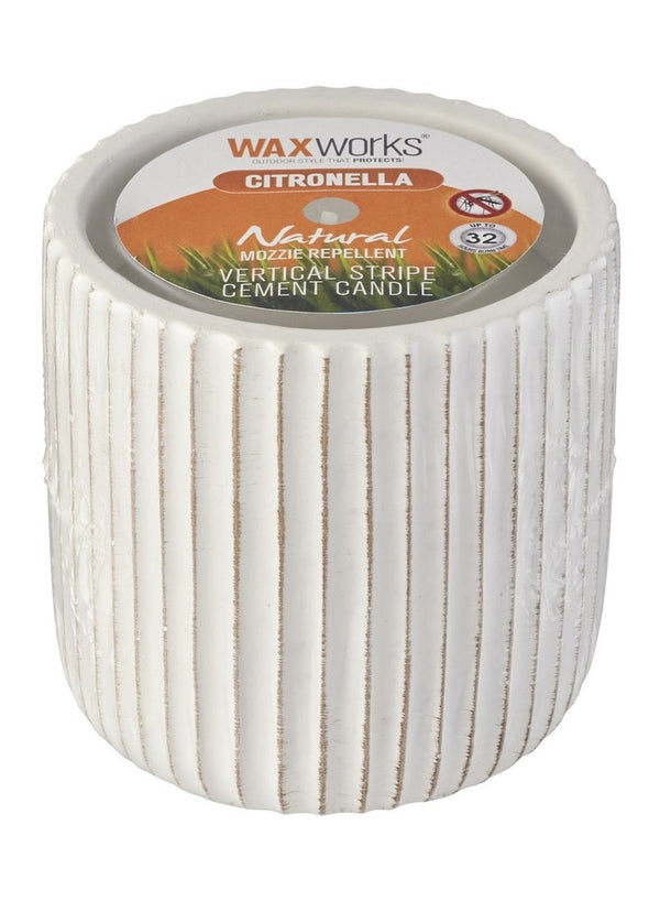 Waxworks Vertical Cement Citronella Candle
