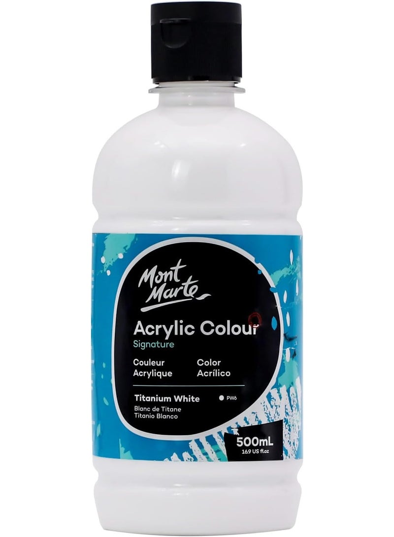 Mont Marte Titanium White Acrylic 500 ML