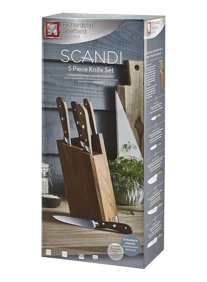 Stainless Steel Knife Block Set by Richardson Sheffield