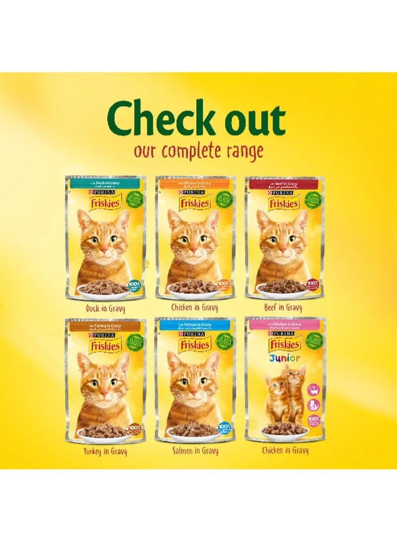Friskies Duck Chunks in Gravy Cat Food 85G - PURINA