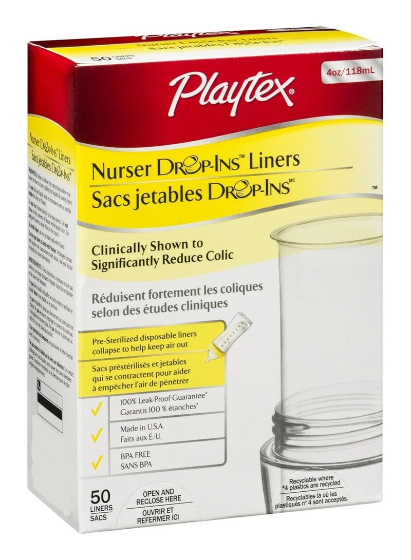 Playtex Nurser Dropins 50 Liners