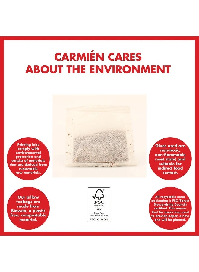 Carmién Organic Rooibos Tea - Caffeine-Free Herbal Delight