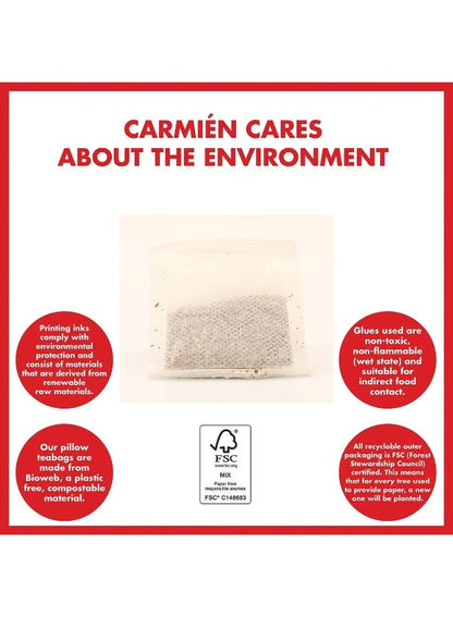 Carmién Organic Rooibos Tea - Caffeine-Free Herbal Delight