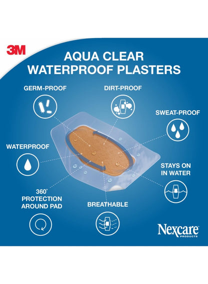 aid kit, aid kits, aqua clear, aqua clear maxi, clear maxi, clear maxi waterproof, hand wash, maxi waterproof, maxi waterproof bandages, may lead, nexcare aqua, nexcare aqua clear, non stick, waterproof, waterproof bandages