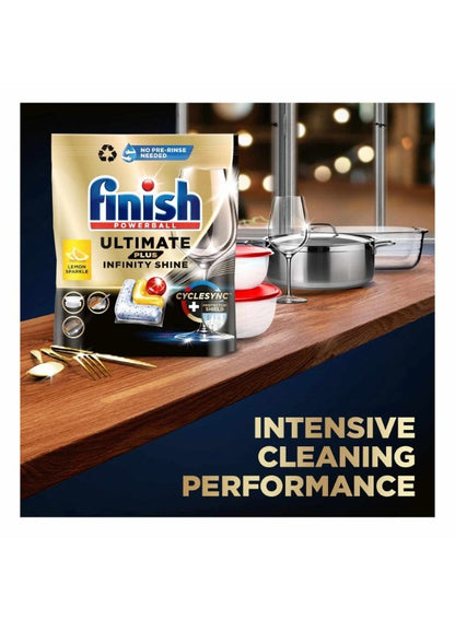 Finish Powerball Ultimate Plus Dishwasher Tablets - Lemon