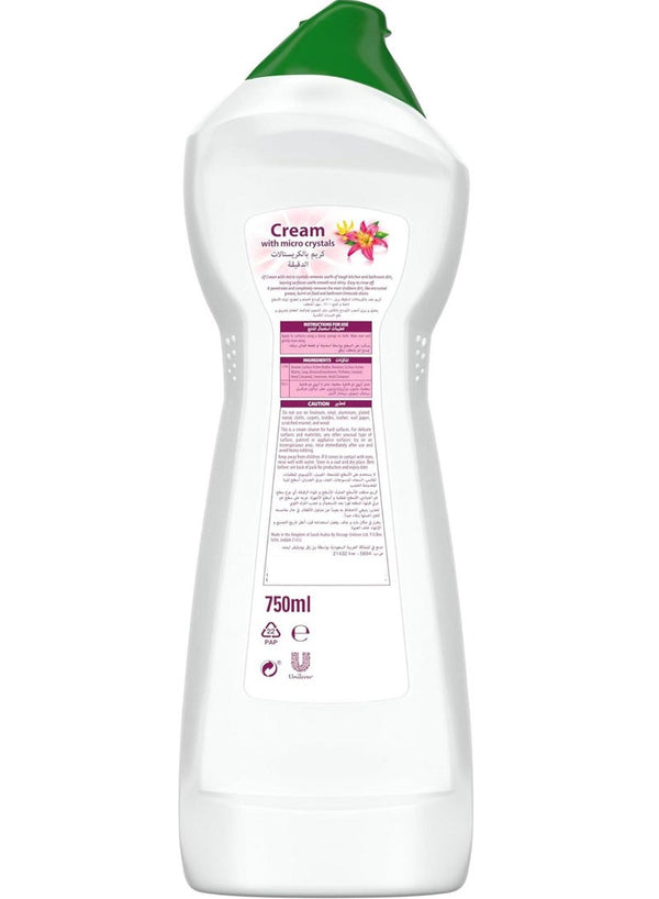 Jif Cream Cleaner Rose 750 ML - Premium Cleaning Solution