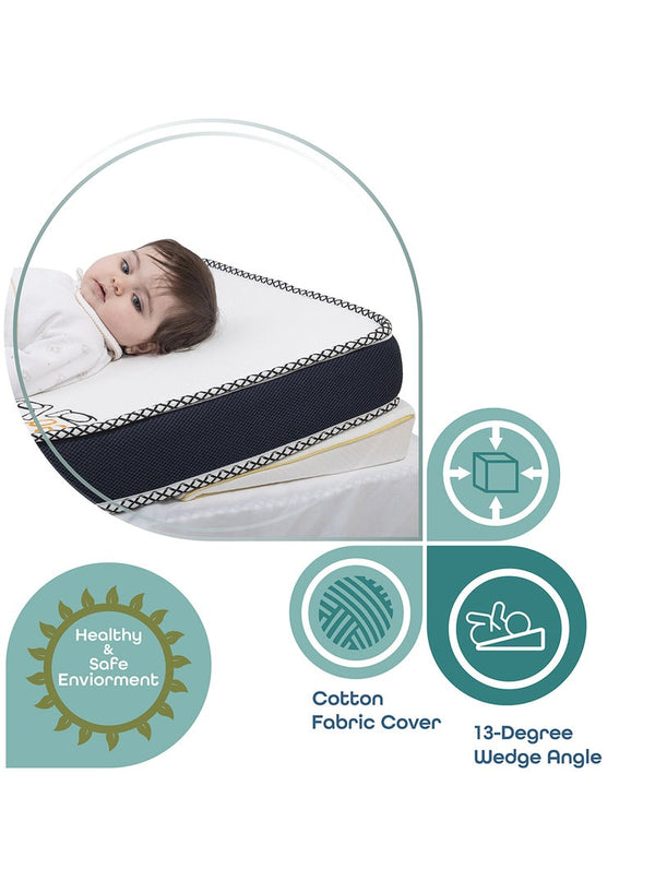 Moon Universal Crib Wedge With Organic Fabric