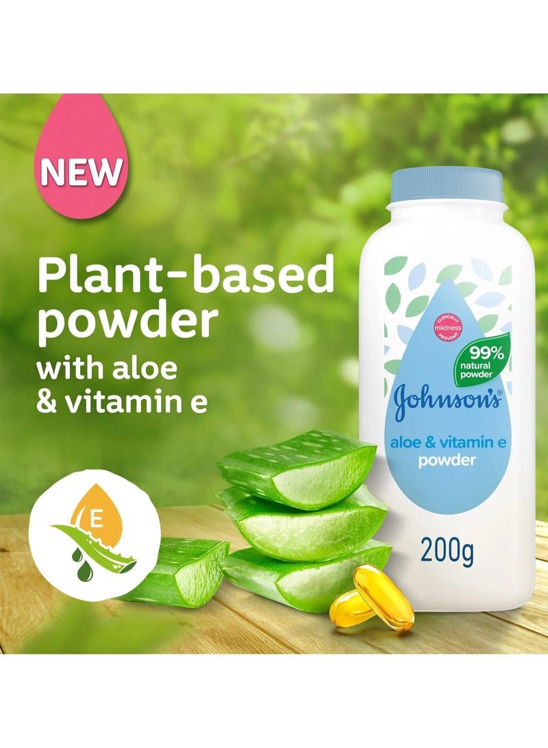Johnson'S Baby Aloe & Vitamin E Powder 200G